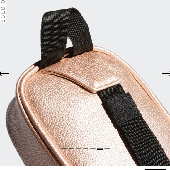 adidas Bags Adidas Originals Rose Gold Faux Leather Waistpack